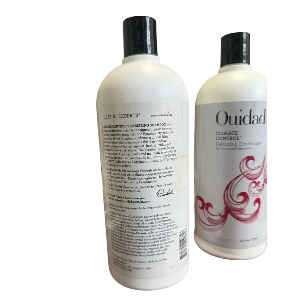 Original Ouidad Advanced Climate Control DEFRIZZING Shampoo & Conditioner 33.8oz
